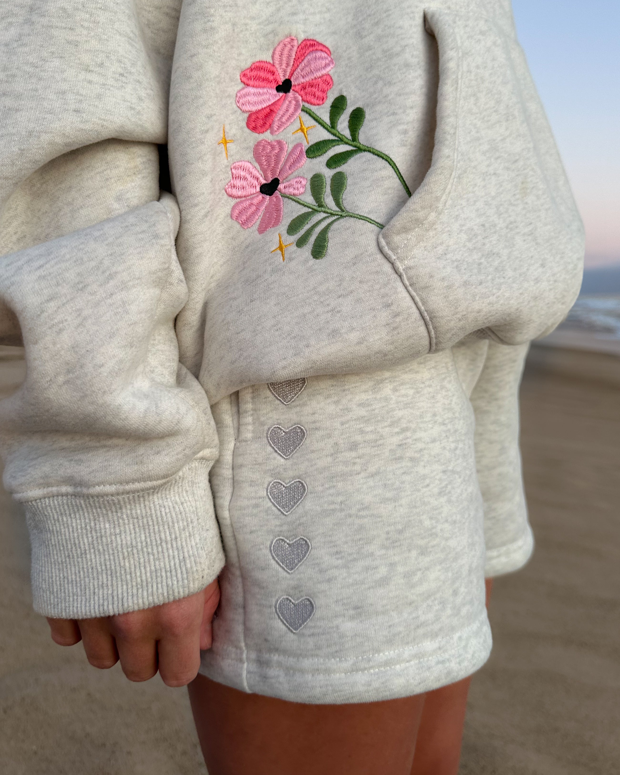 Lover Sweat Shorts in Heather Gray